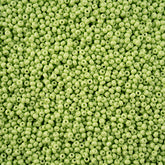11/0 Preciosa Seed Beads Green Chalk Dyed Solgel
